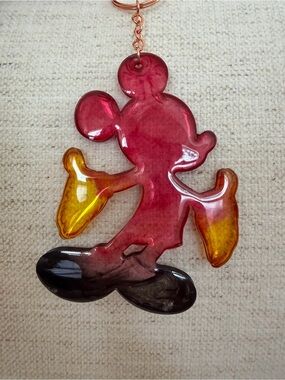 Disney‑Inspired Resin Mickey‑Style Keychain